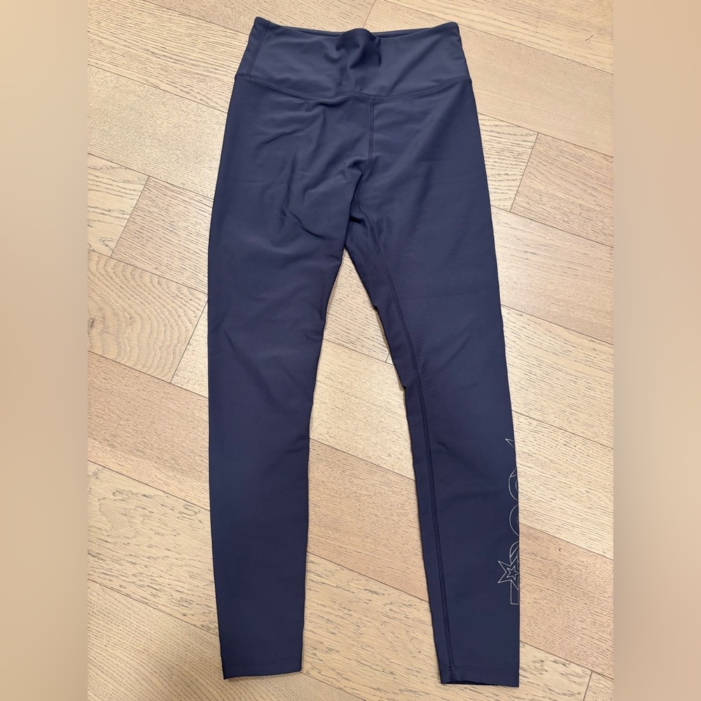 SoulCycle Grey/Blue Leggings with Silver Star